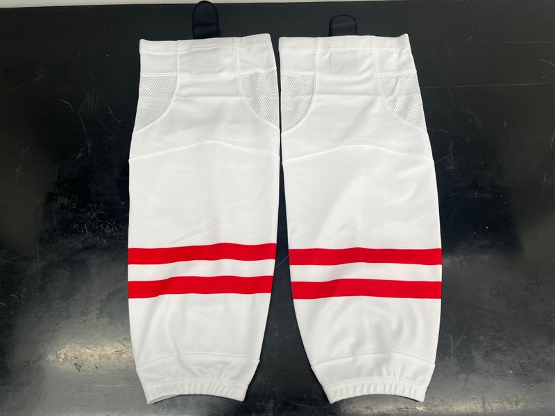 Team Canada Olympic Replica Mesh Hockey Socks (2022 Beijing White)