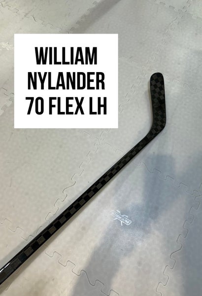 Senior(1x)Left Willy Nylander 70 Flex ProBlackStock™ Toe Pattern Unbranded Pro Stock Hockey sticks
