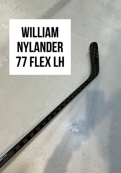 Senior(1x)Left Willy Nylander 77 Flex ProBlackStock™ Toe Pattern Unbranded Pro Stock Hockey sticks