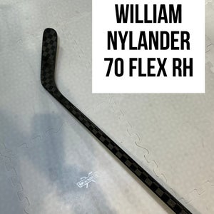 Senior(1x)Right Willy Nylander 70 Flex ProBlackStock™ Toe Pattern Unbranded Pro Stock Hockey Stick
