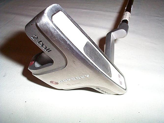 Odyssey White Steel 2-Ball Blade 2 Putter 34" (Blade, Plumber's Neck) Golf