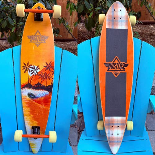 Dusters California “Happy Hour II” Complete Longboard Skateboard - 42” (Orange)