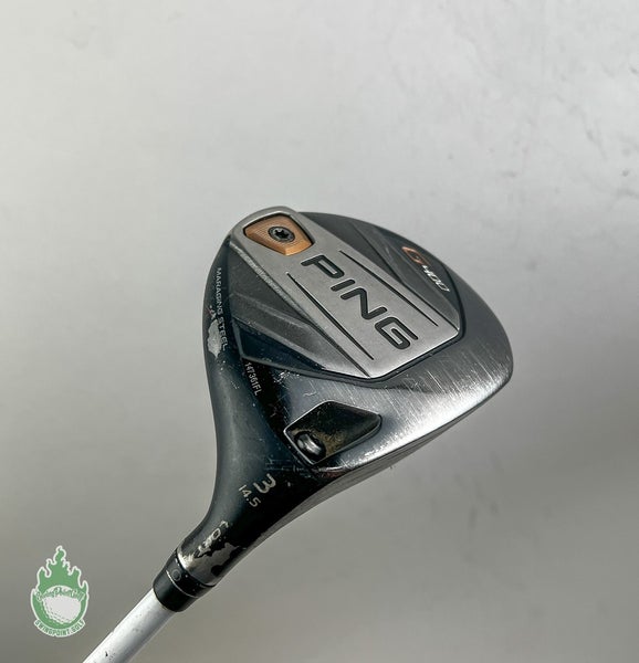 Used RH Ping G400 Fairway 3 Wood 14.5* Atmos 7S Stiff Flex Graphite Golf Club