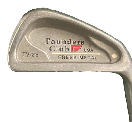 Founders Club TV-2S Fresh Metal 2 Iron White Dot 3 RH Stiff Steel 39" New Grip