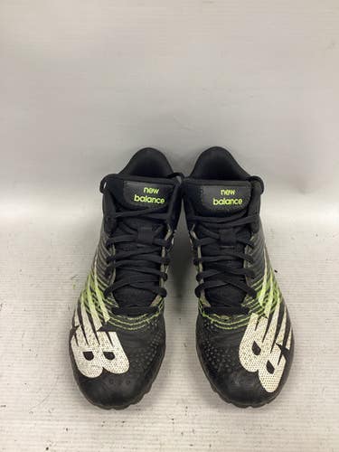 Used New Balance LAX Cleats Mens Black Senior 5 11851-S000037122