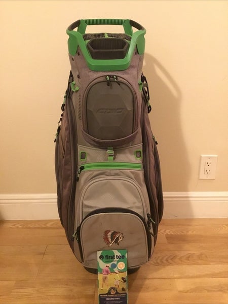 Sun Mountain C-130 Cart Golf Bag with 14-way Dividers &Rain Cover & Charger Port