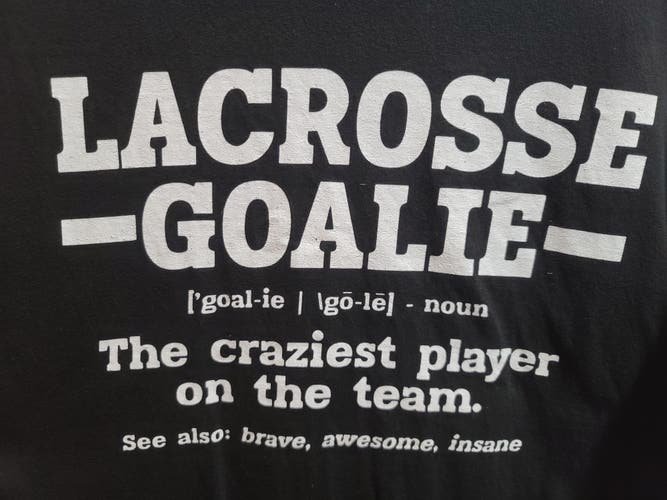 LACROSSE GOALIE Black Small Men's Shirt (Used)
