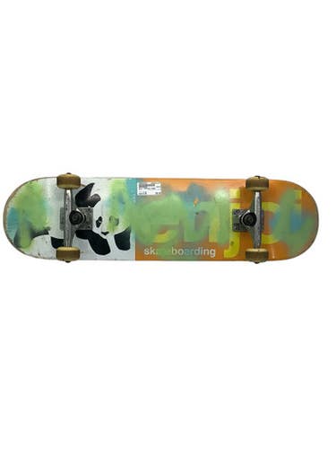 Used Enjoi COMPLETE BOARD Complete Skateboard Orange 8" 11347-S000254547