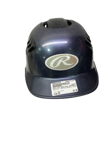 Used Rawlings RAWLINGS BASEBALL HELMET Batting Helmet No Mask Navy Blue One Size 11347-S000254539
