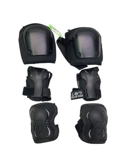 Used BIKE PAD SET Bike Elbow Pads Black M/L 11347-S000254534