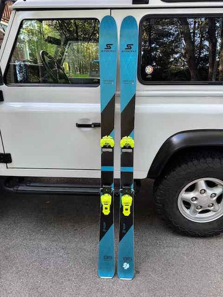 Men's 2023 All Mountain 184 cm Stockli Stormrider SR 95 Skis With Bindings (Used)