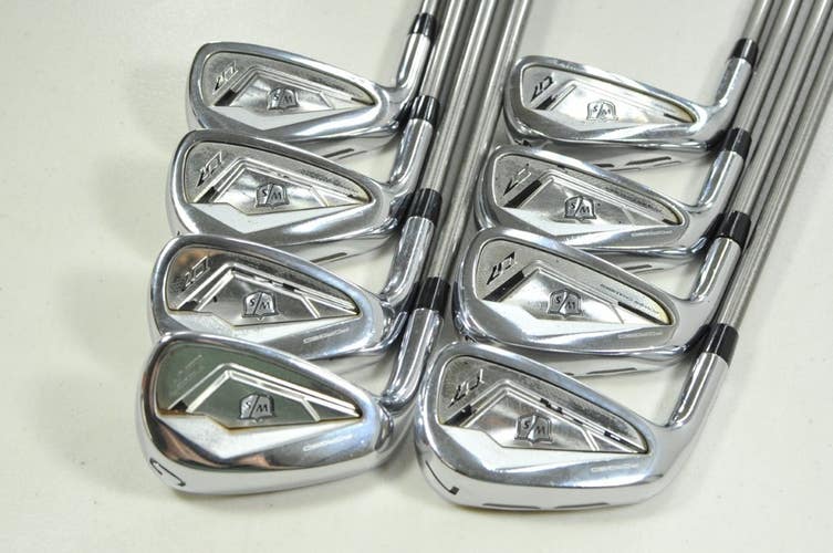 LEFT HANDED Wilson D7 Forged 4-PW,GW Iron Set Stiff Flex SteelFiber 95 #201659