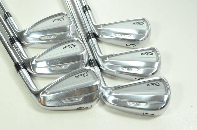 Titleist T100S 2021 5-PW Iron Set Regular Flex Right Project X LZ Steel # 201682
