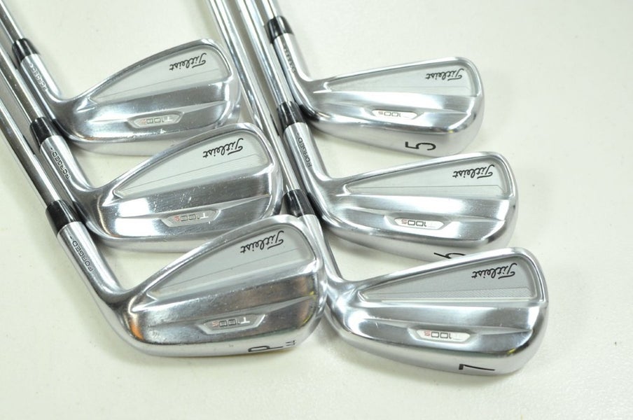 Titleist T100S 2021 5-PW Iron Set Regular Flex Right Project X LZ Steel # 201682