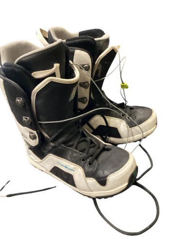 Used Rome SDS Mens Snowboard Boots White Senior 9.5 11884-S000051847
