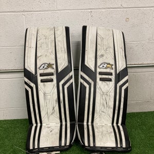 White 27" Junior Brian's Optik X3 Goalie Leg Pads (Used)