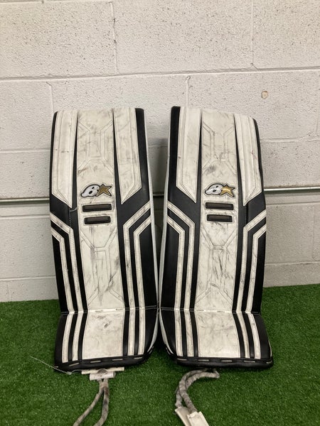 White 27" Junior Brian's Optik X3 Goalie Leg Pads (Used)