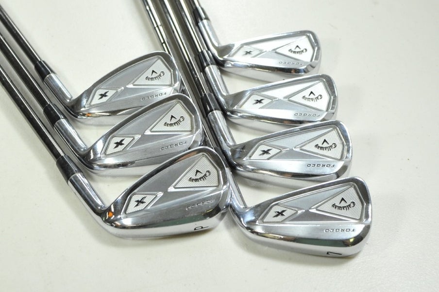 Callaway X Forged 2013 4-PW Iron Set X-Stiff Right KBS Tour-V 130 Steel # 199764