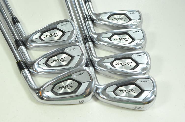 Titleist 718 AP3 5-PW,48* Iron Set Regular Flex Right Rifle 5.5 Steel # 201381