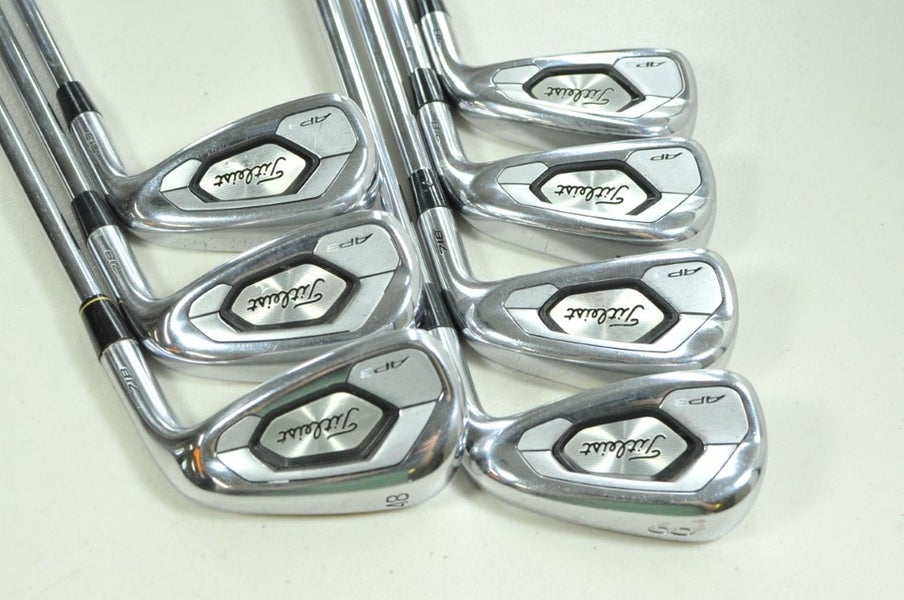 Titleist 718 AP3 5-PW,48* Iron Set Regular Flex Right Rifle 5.5 Steel # 201381