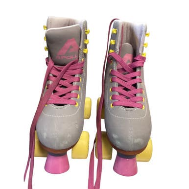 Used APOLLO QUAD SKATES Senior Rec Fitness Skates Grey Adjustable 11479-S000402726