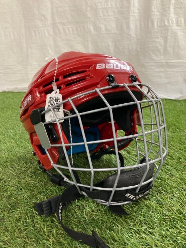 Red Youth Bauer Prodigy Helmet (Used)