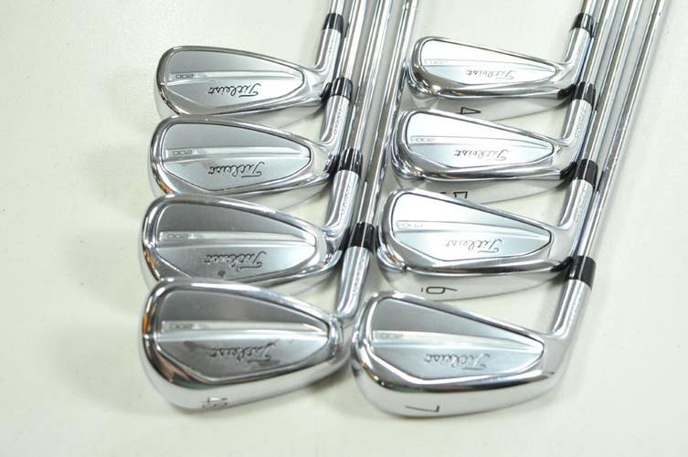 LEFT HANDED Titleist T200 2023 4-PW,48* Iron Set Stiff AMT S300 Steel # 201779