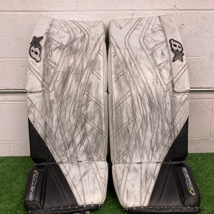 White 31" Senior Brian's G-Netik Pro IV Goalie Leg Pads (Used)