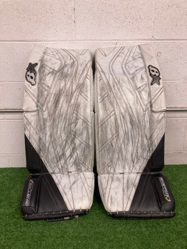 White 31" Senior Brian's G-Netik Pro IV Goalie Leg Pads (Used)