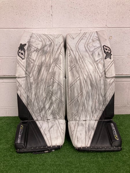 White 31" Senior Brian's G-Netik Pro IV Goalie Leg Pads (Used)