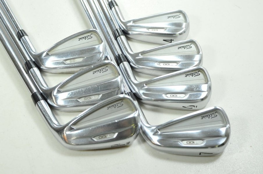 Titleist T100 2021 4-PW Iron Set Extra Stiff Flex Right NS Pro Steel # 201724