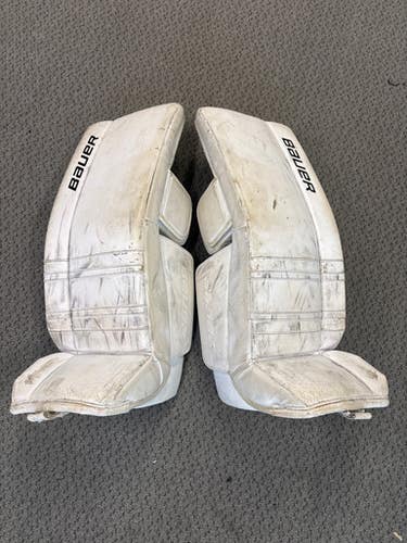 Used Bauer GSX Goalie Leg Pads Junior White LG 11858-S000078873