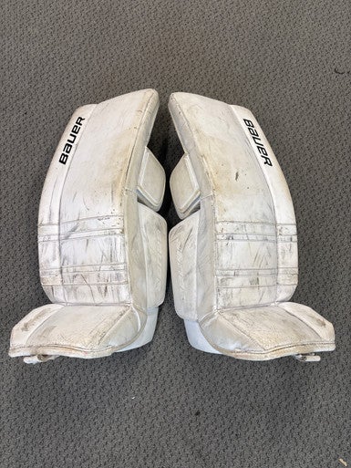 Used Bauer GSX Goalie Leg Pads Junior White LG 11858-S000078873