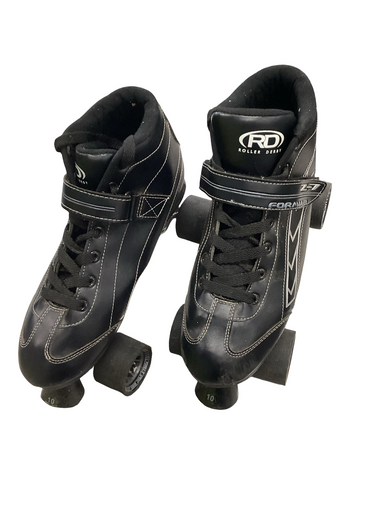 Used FORMULA L-7 Senior Roller Quad Skates Black Senior 10 11613-S000167021