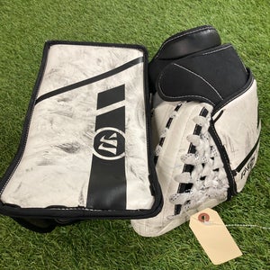 White Youth Warrior Ritual G5 Goalie Gloves & Blockers Regular (Used)