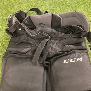 Black Junior Small CCM Premier R1.5 LE Hockey Goalie Pants (Used)