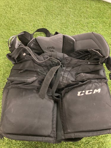 Black Junior Small CCM Premier R1.5 LE Hockey Goalie Pants (Used)