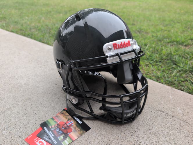 Medium Youth Riddell Speed Icon Helmet (New) Black