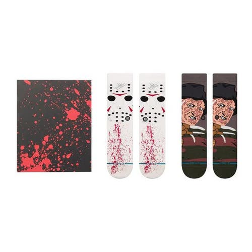 Stance Exclusive Freddy & Jason Box set x2 pairs Crew Socks Box Set