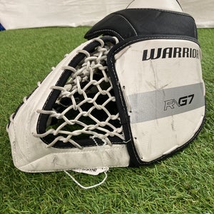 White Youth Warrior Ritual G7 Goalie Gloves & Blockers Regular (Used)