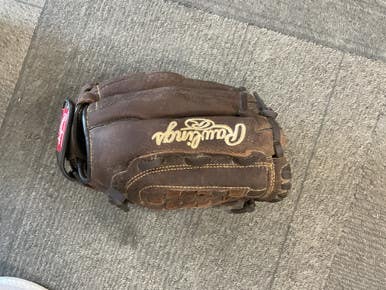 Used Rawlings PLAYER PREFERRED BB/SB Glove RH Throw Brown 12 1/2" 11614-S000220737