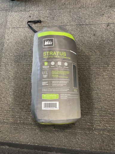 Used REI STRATUS AIR SLEEPING PAD Camping Accessory 11614-S000220703