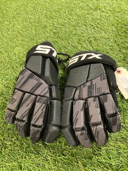 Gray STX Stallion 100 Lacrosse Gloves Small (Used)