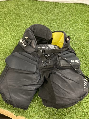 Black Junior Large Warrior Ritual X2 Hockey Goalie Pants (Used)