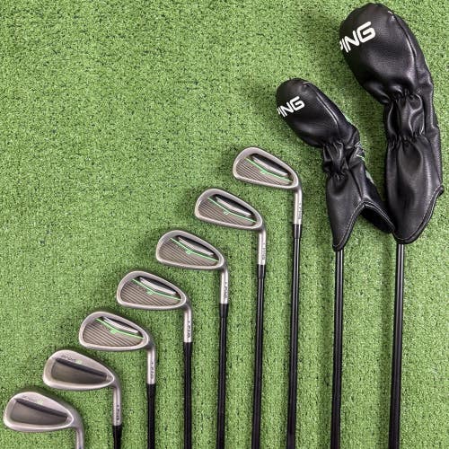 Ping Prodi G Blue Dot Wood Hybrid 6-PW 52 56 Iron Club Set Graphite Youth Teen