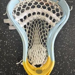 Used Warrior EVO QX-0 Mens Lacrosse Head Yellow And Royal Blue 11849-S000031296