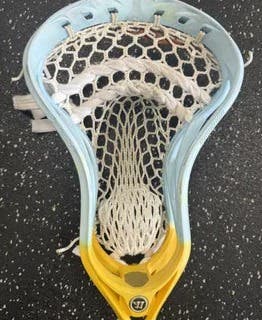 Used Warrior EVO QX-0 Mens Lacrosse Head Yellow And Royal Blue 11849-S000031296