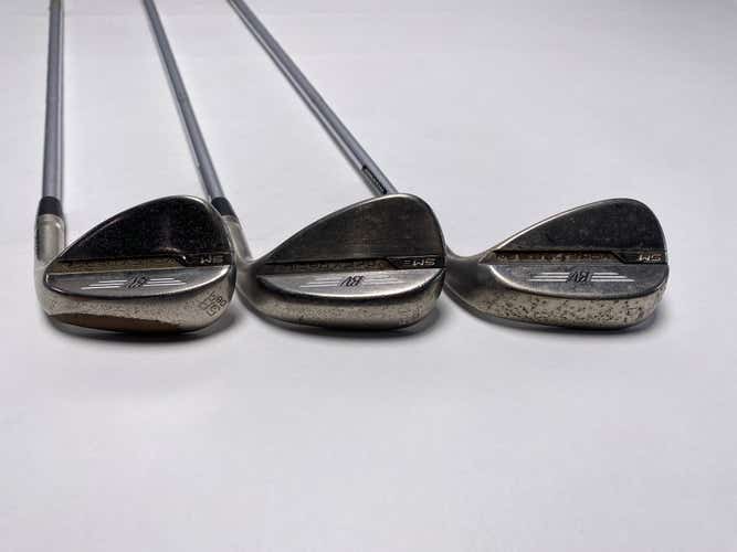 Titleist Vokey SM8 Brushed Steel Wedge Set 50* 8 | 54* 10 | 58* 8 Mens RH- +1"