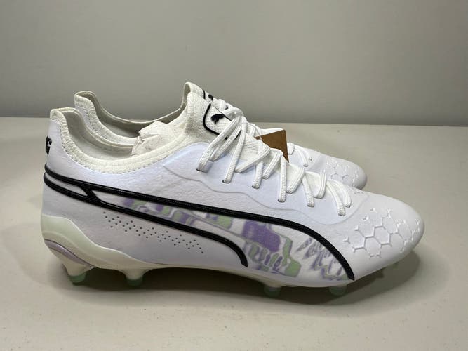 Size 9.5 Women’s Puma King Ultimate BL FG/AG Soccer Cleats White Lavender
