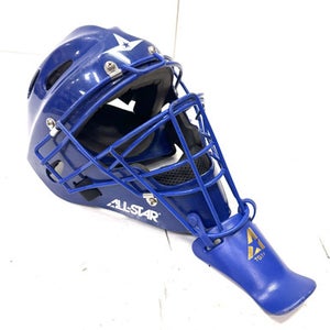 Used All Star MVP 6 1/4 - 7 Catchers Helmet w/Mask Navy Blue One Size 11860-S000297028